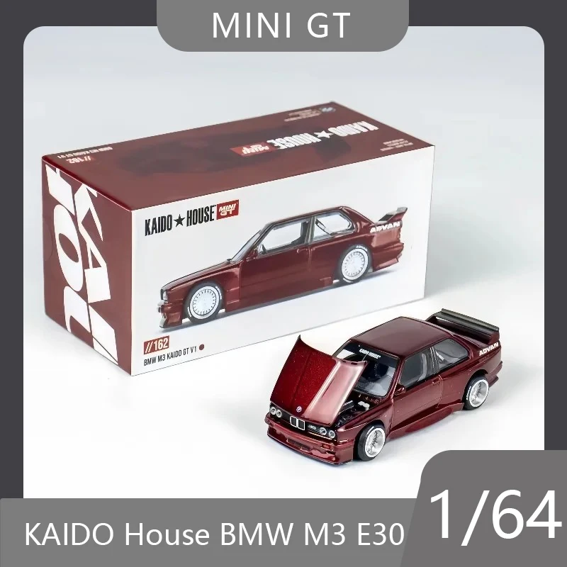 

Kaido House 1:64 162 BMW M3 E30 front cover open alloy die-casting car model, adult collectible, boys' toy