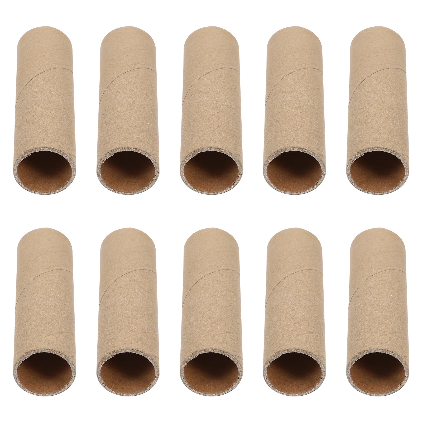 15Pcs Round Kraft Paper Tubes Paper Rolls Sturdy Cardboard Tubes for Craft Making School Home DIY Cardboard Tube