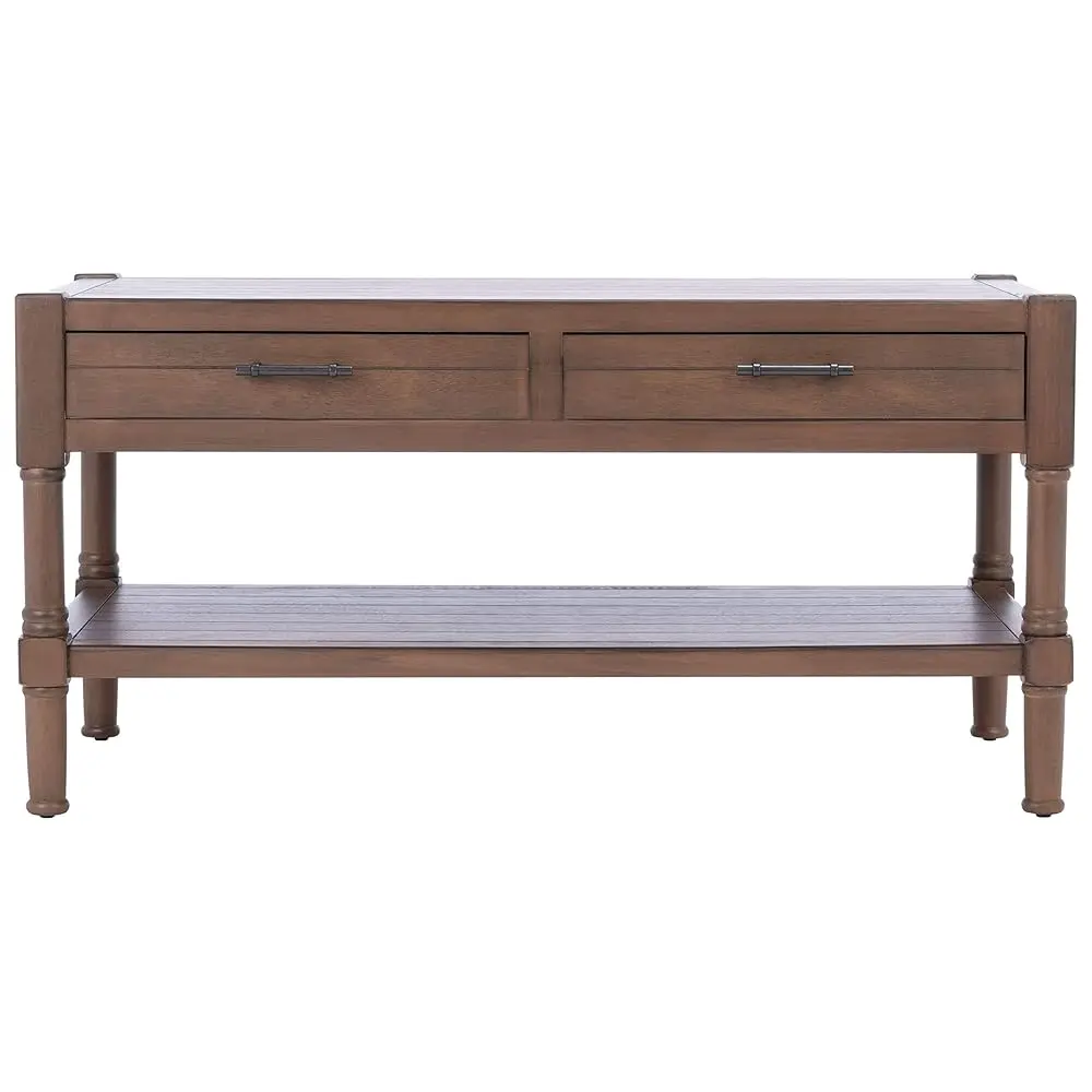 

Бесплатная доставка: Кофейный столик Safavieh Home Collection Filbert Brown с 2 ящиками и нижней полкой, модель COF5703C