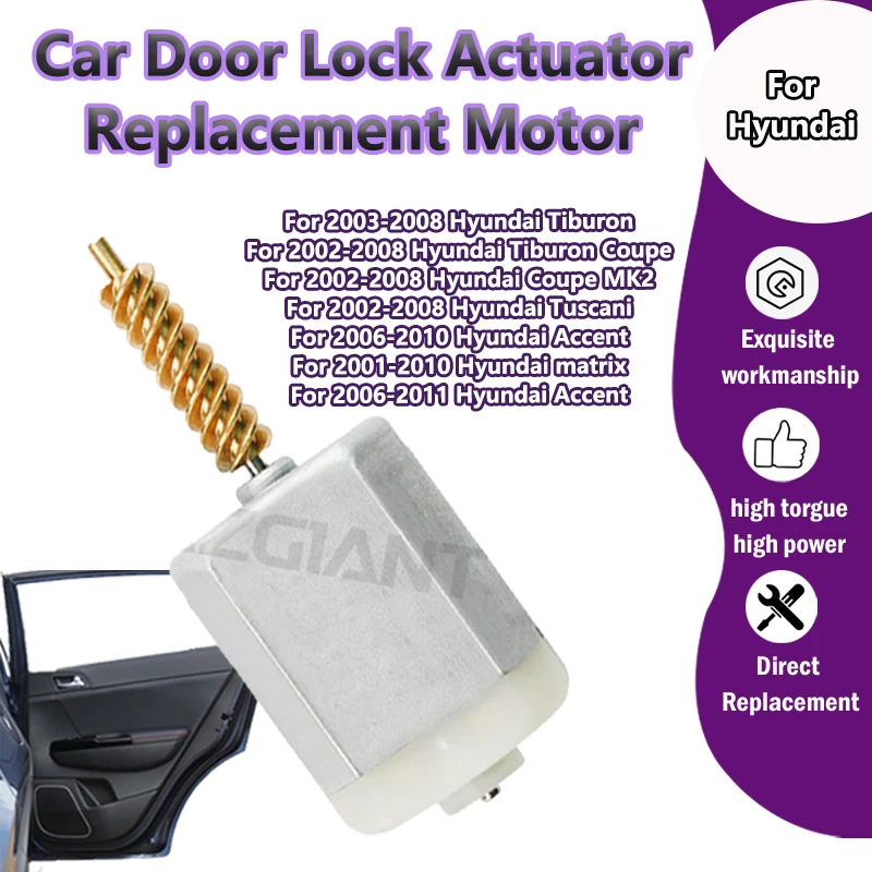 

FC-280PT-20150/1021313 9W174358 Car Door Lock Replace Motor For Hyundai Tiburon Coupe/Tuscani/Accent/matrix/Accent/i800 H1 iMax
