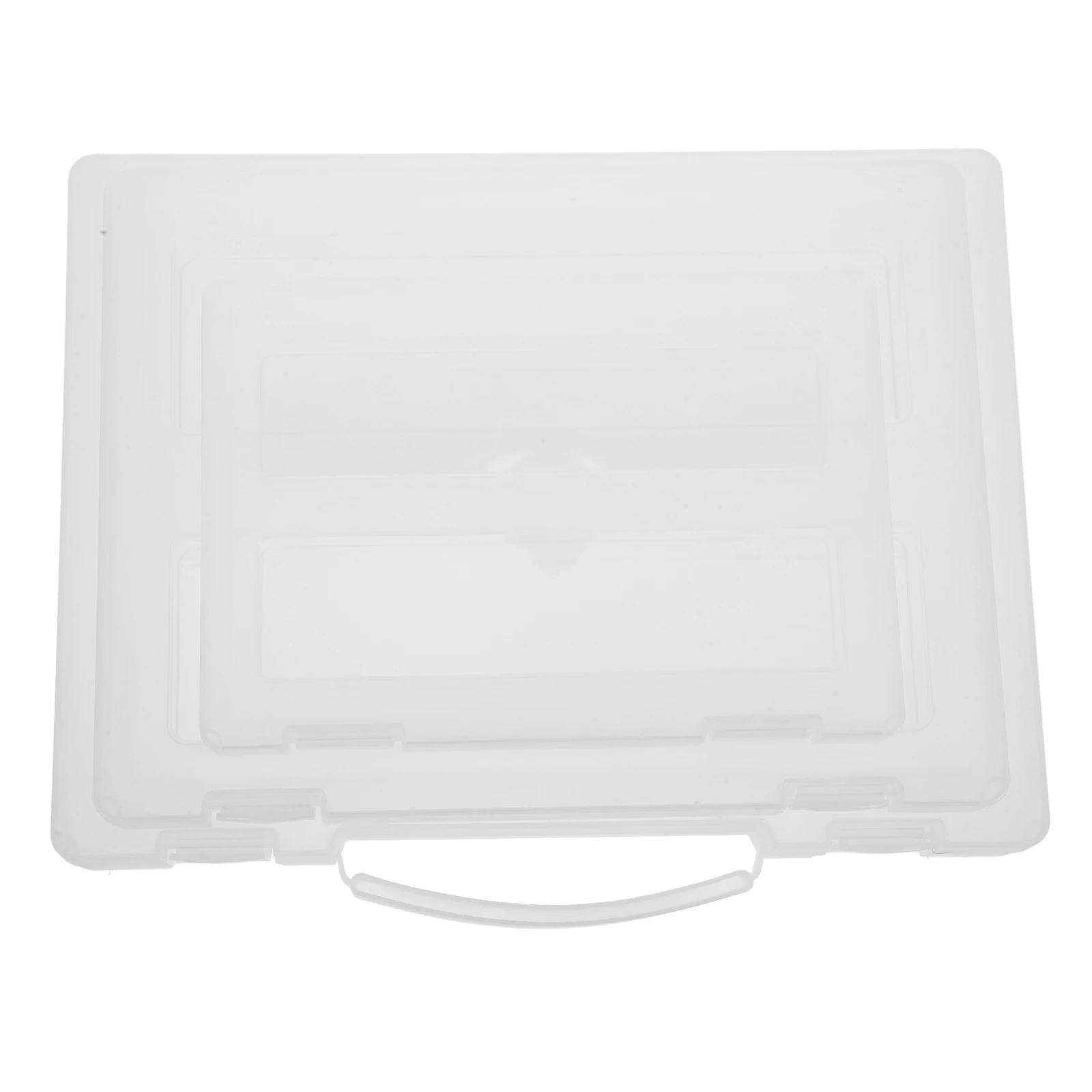 

3 Pcs File Storage Box Document ganizer Transparent PP Plastic A4 A5 Archive Folder Photo Keepsake Shoe Box Small Bins