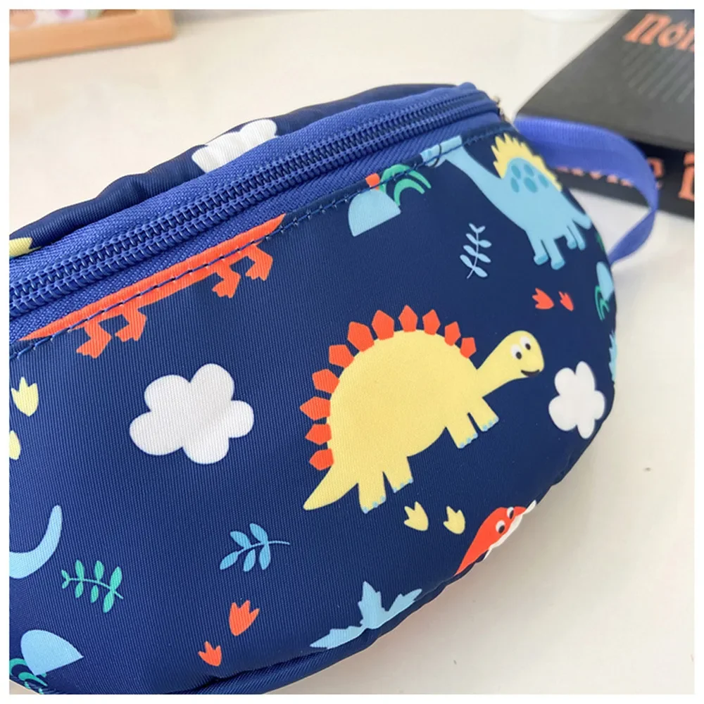 Saco de cintura das crianças bonito dos desenhos animados dinossauro viagem crossbody saco moda crianças cinto ombro saco para menina menino esporte sacos peito