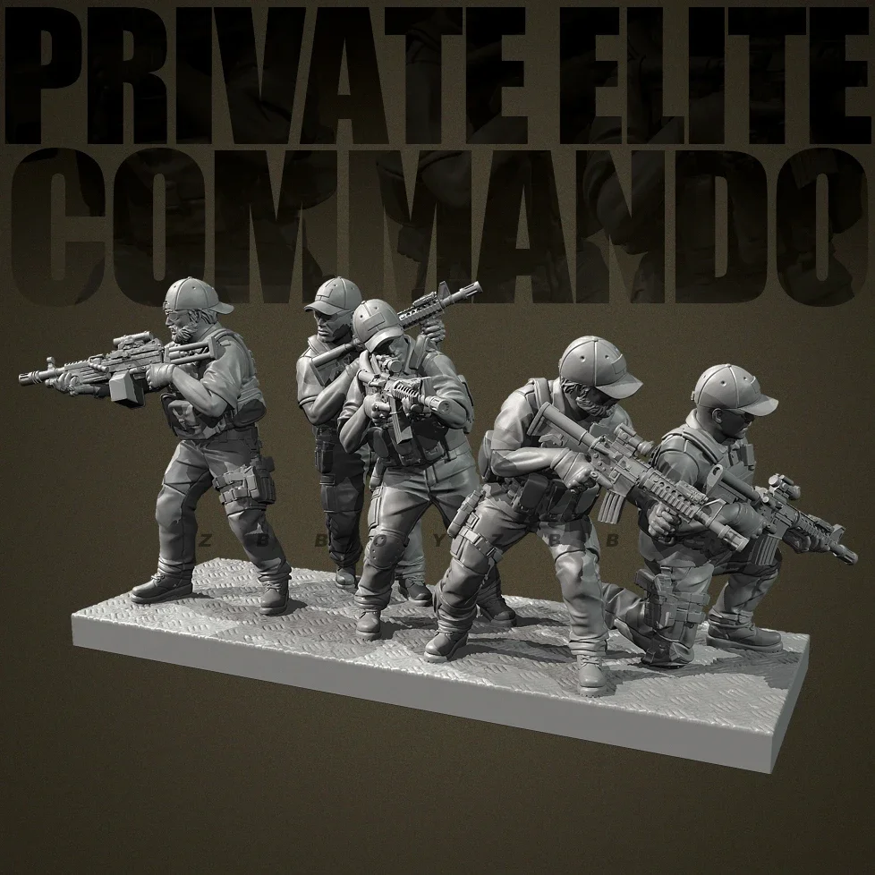 남자의 높이 25mm 38mm 50mm 수지 군인 모델 키트 그림 무색 및 자체 조립 (3D 인쇄) TD-7405/3D