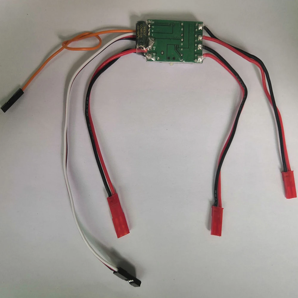 

Dual Way Bidirectional Brushed Speed Controller DC 6-14V 2S-3S Lipo ESC Speed Control for RC Model Boat/Tank 130 Brushed Motor