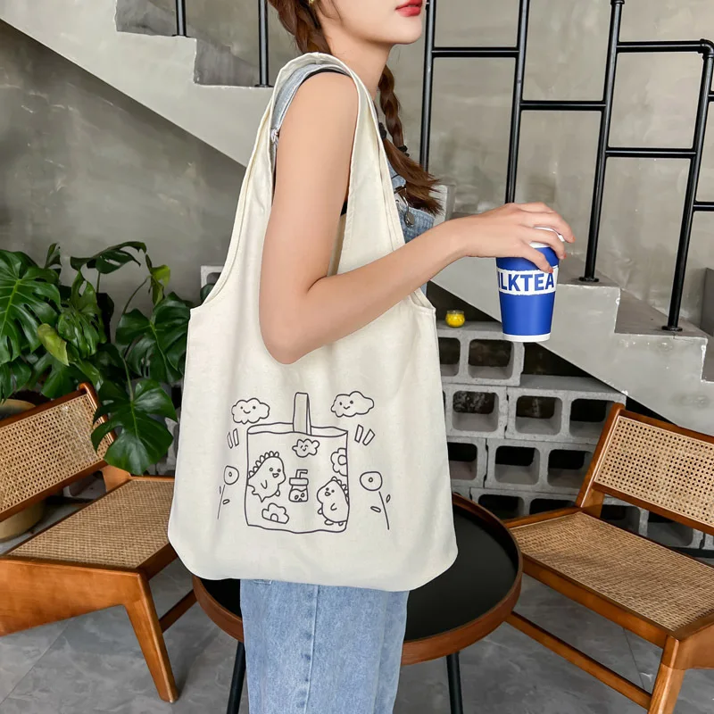 

Новая сумка-жилетка из канваса 2026 года, большая вместимость, летняя наплечная сумка, модная студенческая женская сумка, бренд Blue Valley