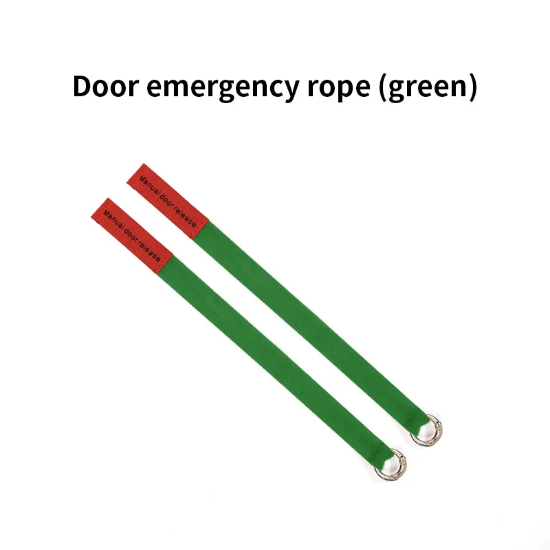 For Tesla Model Y – Green Emergency Door Release Pull Rope, Extended Safety Handle with Puller Button