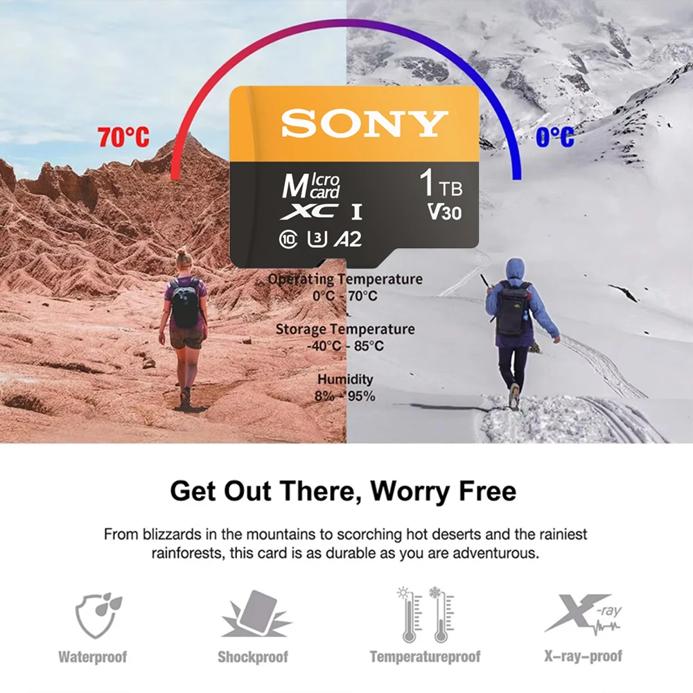 SONY Micro TF SD Card Extreme SD Memory Card 128GB 64GB 256GB Micro 2TB SD C10 TF Flash Card dla Nintendo Switch Phone Camera