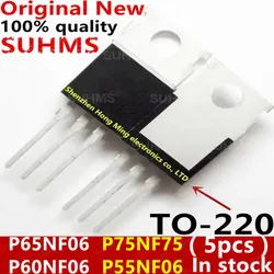 (5piece)100% New P65NF06 P60NF06 P75NF75 P55NF06 STP65NF06 STP60NF06 STP75NF75 STP55NF06 TO-220