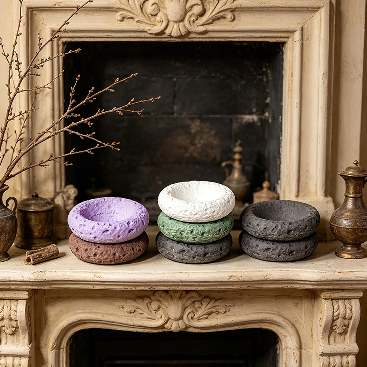 1 adet Selenit Kase Tütsülük,  - Home Decor Humacao incelemesi ve fiyatı