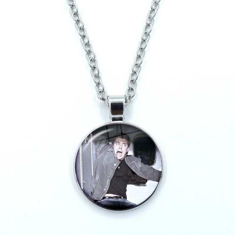 Movie Supernatural Necklace for Women Jewelry Dean Winchester Jensen Ackles Cute Meme Cabochon Glass Pendant Fashion Necklace