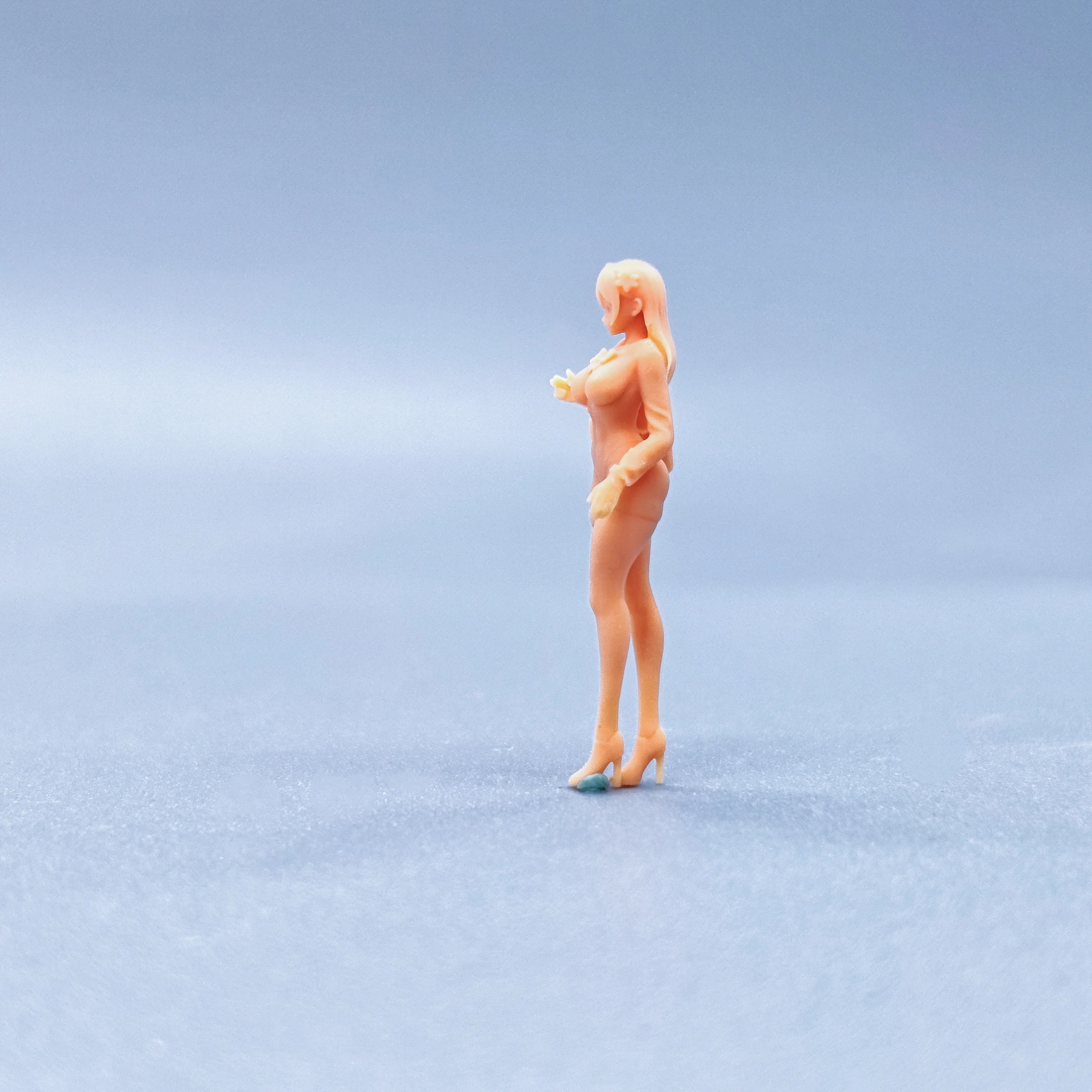 Figurine d'Auckland peinte à la main en résine, modèle à l'échelle 1/64, style japonais debout, petite fille étudiante, l'inventaire non colorée, Diorama, V601