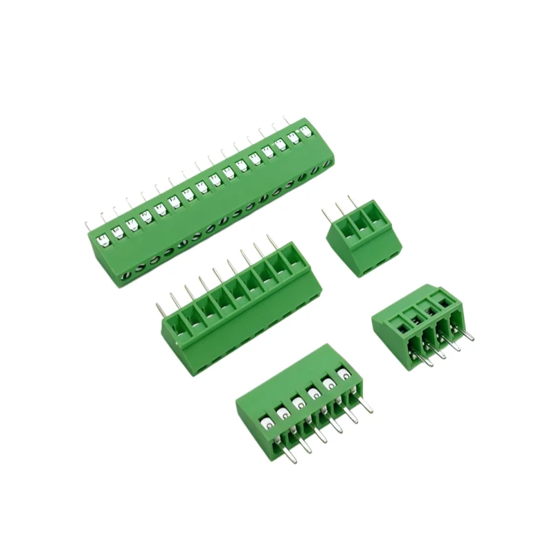 10PCS 2.54mm Pitch KF128 Green PCB Screw Terminal Block Wire Connector 2 3 4 5 6 7 8 9 10 12 Pin