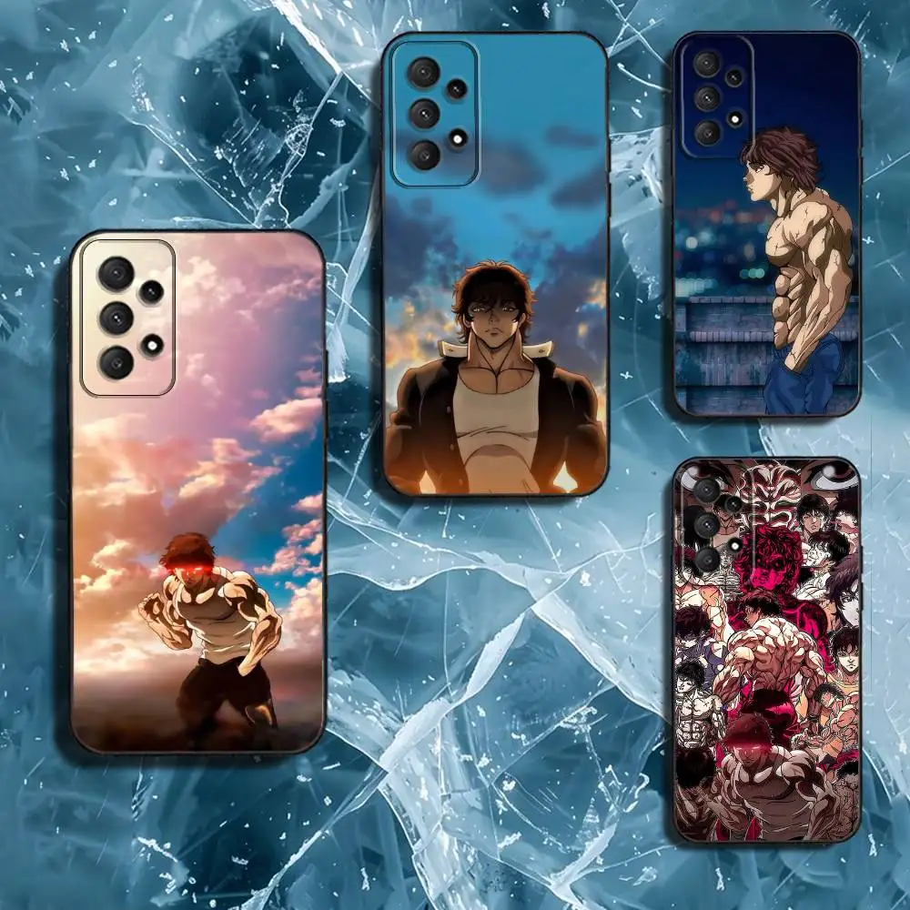 

B-Baki Anime H-Hanma-es Phone Case For Samsung Galaxy A13,A21s,A22,A31,A32,A52,A53,A71,A80,Soft Black Shell
