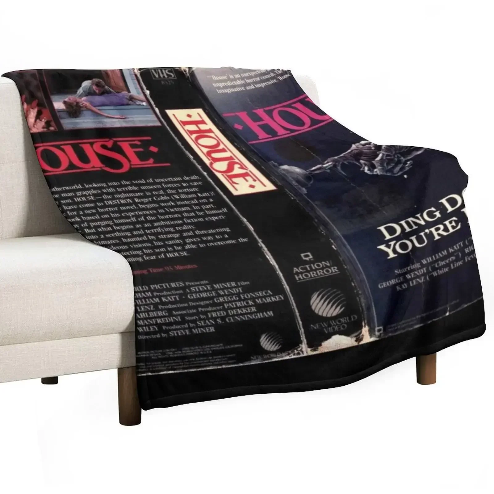 

Horror VHS Cover Throw Blanket decorative For Sofa Thin Sofa Multi-Purpose Blankets