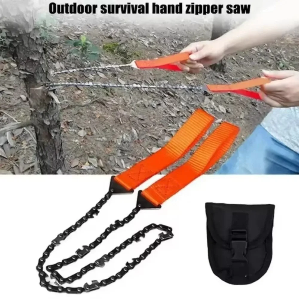 High Quality Portable Wire Saw Multi Function 11/33 Teeth Survival Chainsaw Durable with Pouch Pocket Manual Saw Field Work