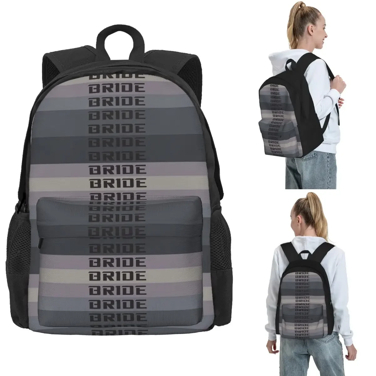 Bride Jdm Material Backpack Hot Sale Daypack Large Capacity Boys Girls BookBag School Bag Shoulder Bags for Men Women