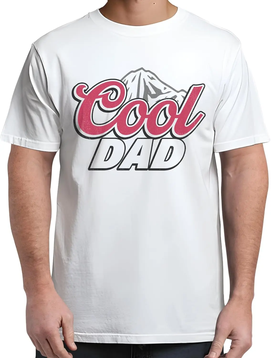 Shirt Dad T-Shirt - Daddy Shirts 100% Cotton Trendy Y2K Short-Sleeve Tee – Soft, Quick-Drying, & Moisture-Wicking; Ideal Sports