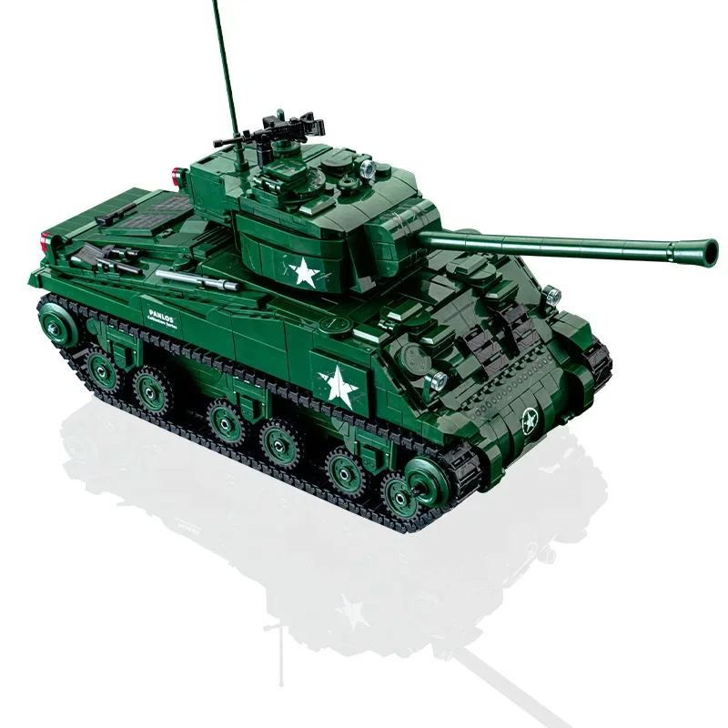 

WW2 Military Classic Model Sherman "Firefly" Medium Tank Collection Model Building Blocks Bricks Toys Gifts