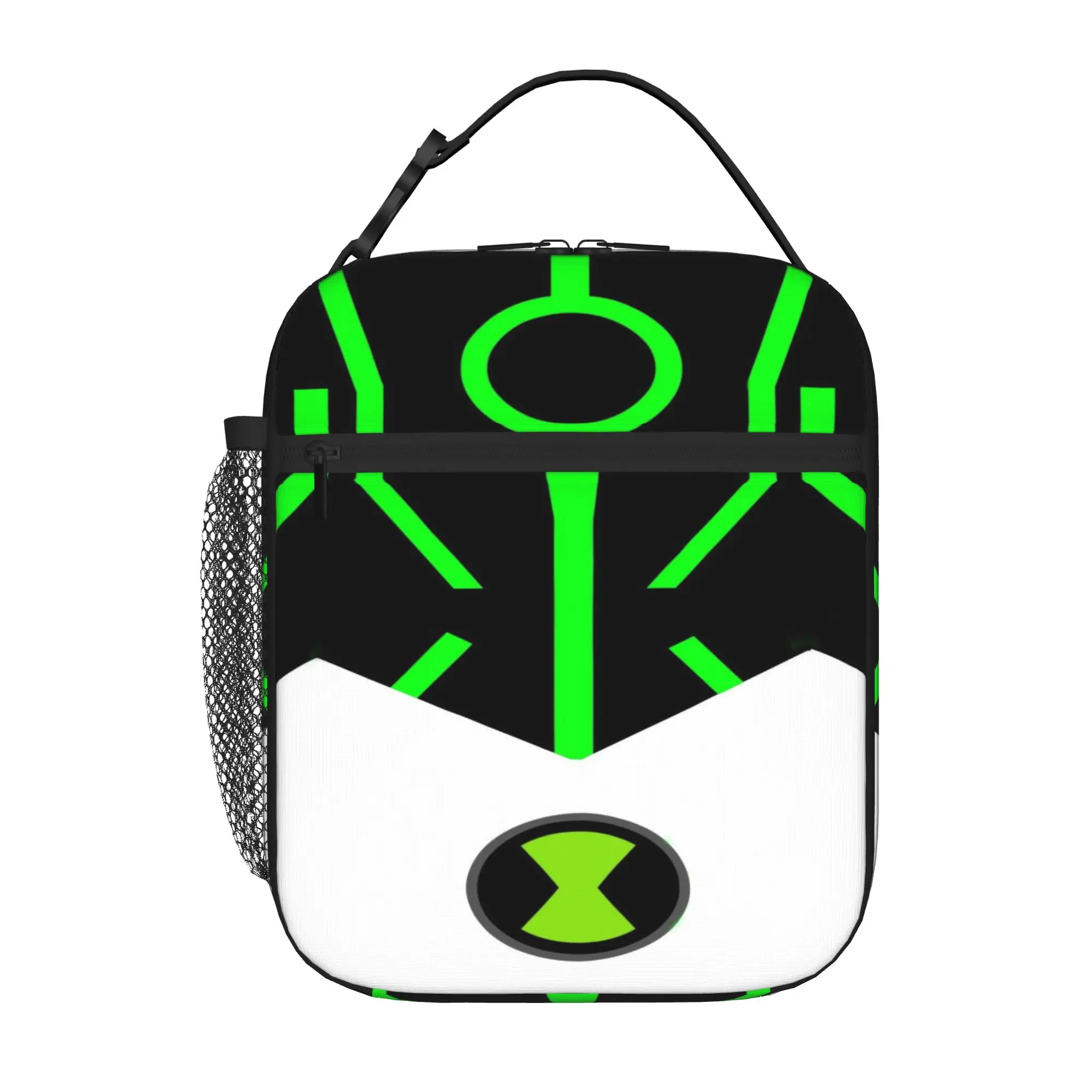 Back to school season  Lunch Bag Ben10 Omnitrix Symbol Line Art Kawaii Cool Daily Heat Preservation Lunch Bag