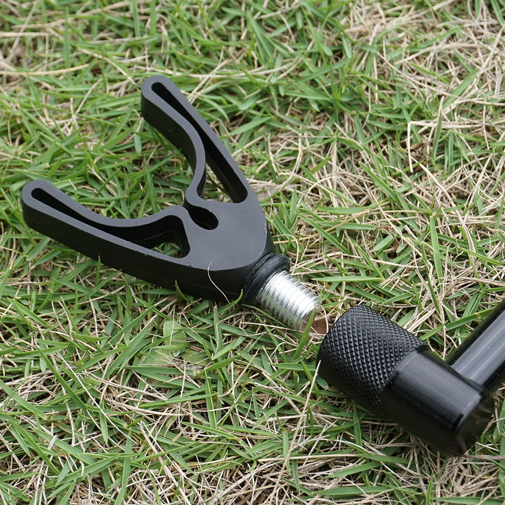 Carp Fishing Buzz Bars 30cm Fishing Rod Pod Holder Black Buzzer Bar for 3 Rods KT-1204 Fishing Accessories