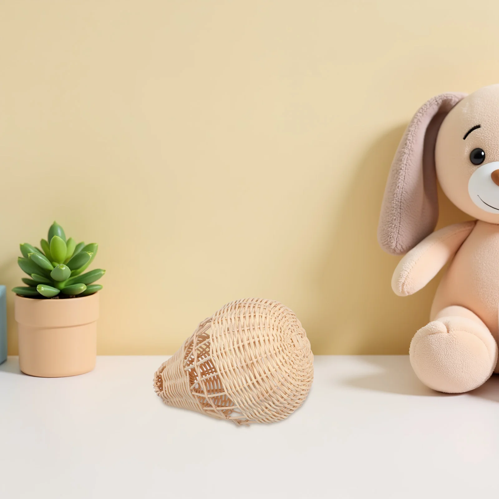 

Hot Air Balloon Decoration 6.29X4.72X4.72In Handmade Rattan Hanging Decor For Nursery Kids Room Party Wall Art Home Holiday