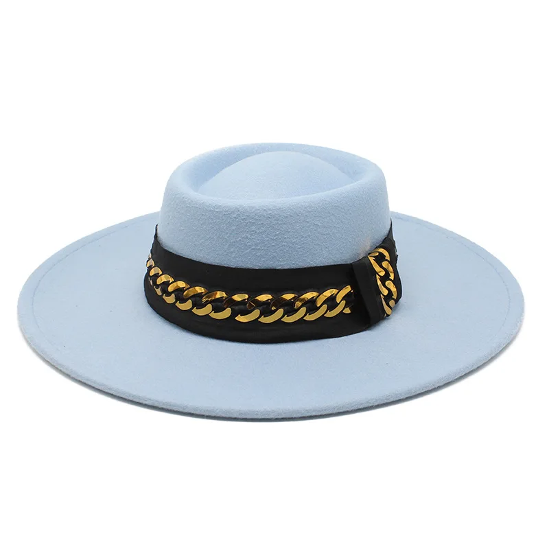 

Korean Cashmere Hat Men S And Women S Fashion All Match Dome Concave Convex Top 9 5cm Big Brim Woolen Felt Hat Top Hat