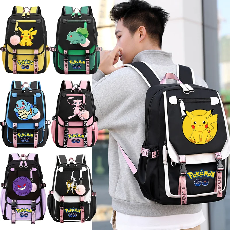 cartoon-schoolbag-fashion-portable-large-capacity-backpack-poke-mon-high-quality-laptop-bag-casual-travel-bags-school-supplie