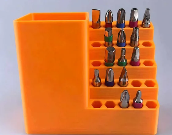 50-Hole Hex Screwdriver Bit Storage Box 1/4 Inch Impact Driver Bit Holder Organizer Durable Tool Box For DIY & Workshop
