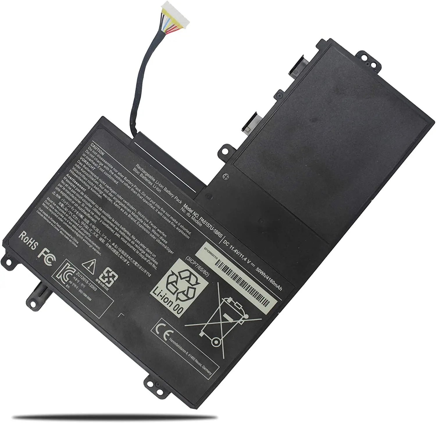 Imagem -04 - Bateria Portátil para Toshiba Satellite U940 E45t E45t-a4100 E45t-a4200 E45t-b4106 E45t-b4204 E55-a5114 E55t-a5320 Novo Pa5157u1brs