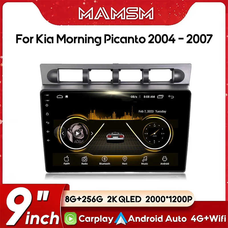 

Car Radio For Kia Morning Picanto 2004 - 2007 4G WIFI GPS Navigation Multimedia Head Unit Stereo Autoradio Auto No 2 Din Android