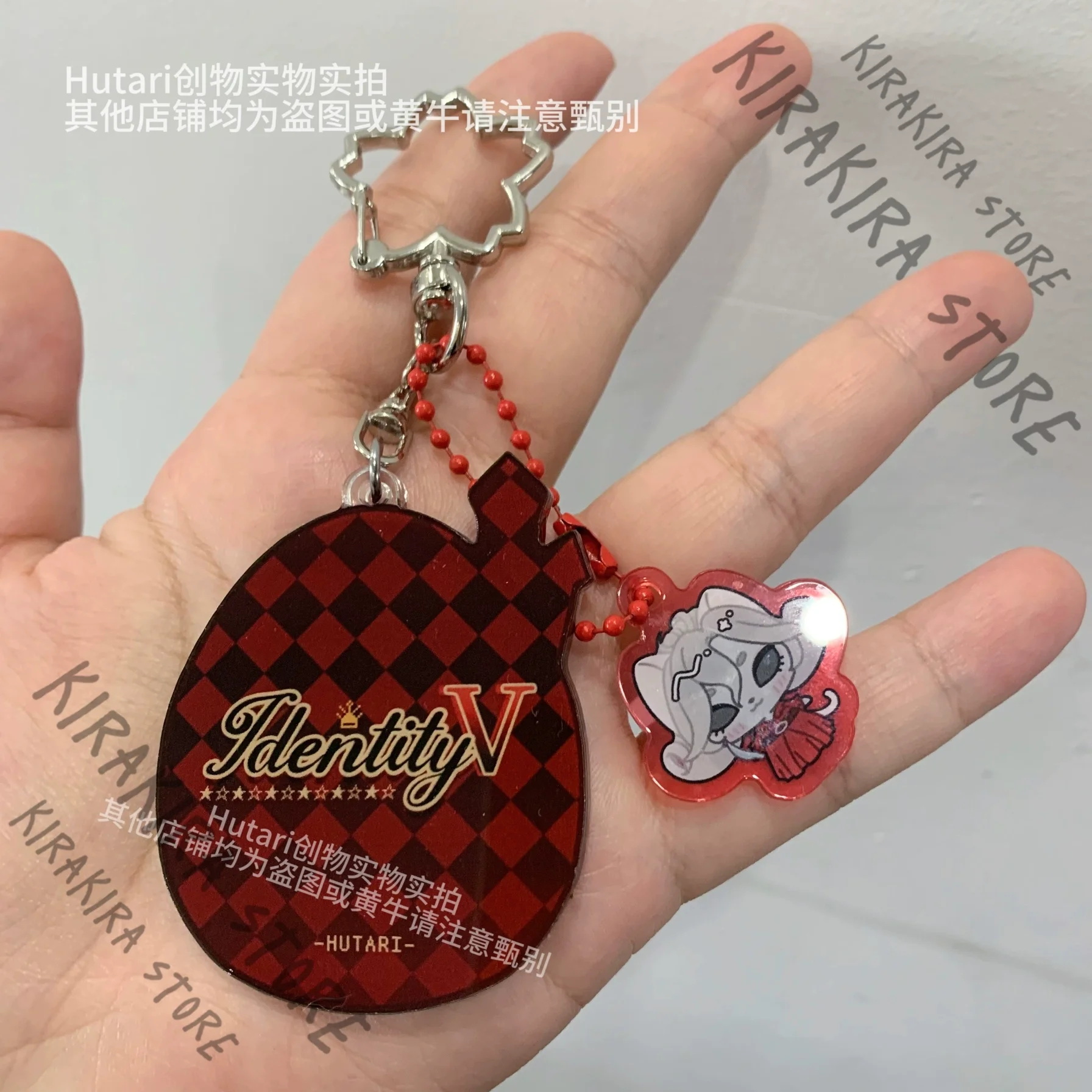 Emma Woods Gardener 6cm Tamagotchi Shaped Hanging Drop Identity Ⅴ Acrylic Pendant Keyring Keychain Cosplay Ornament Mascot