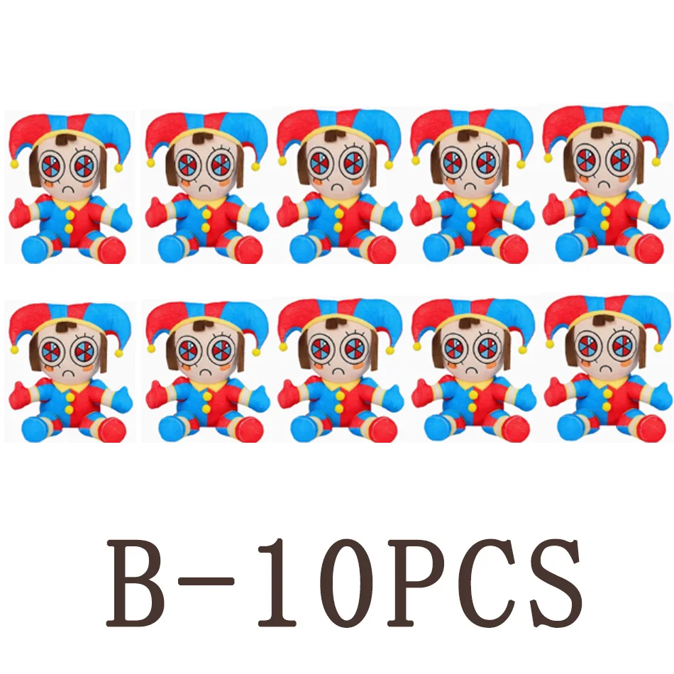 

New The Amazing Digital Circus Plush Clown Ragatha pomni Cartoon Jax Doll Joker Plush Soft Stuffed Sofa Decorate Christmas Gift