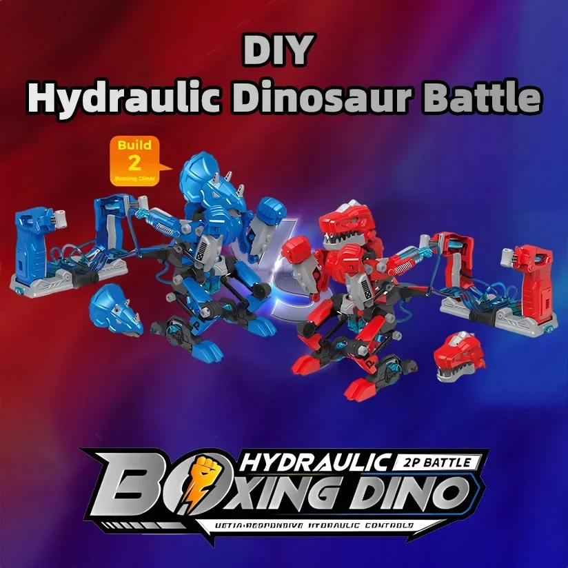 Product Assembly Intelligent Hydraulic Boxing Dinosaur Fighting Parent Child Interactive Fighting Science Education Fun Robot