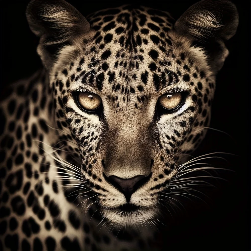 

Handsome Leopard Animal 500PCS/1024 PCS Jigsaw Puzzles Challenging Family Activity Game for Gameroom Bedroom Home Decor Gift