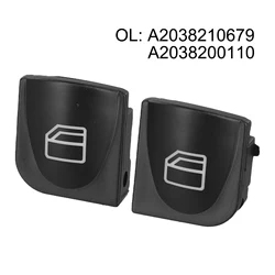 Car Window Regulator Switch Cover Cap Button For Mercedes C Class W203 For W209 Glass Control Switch Button Replacement