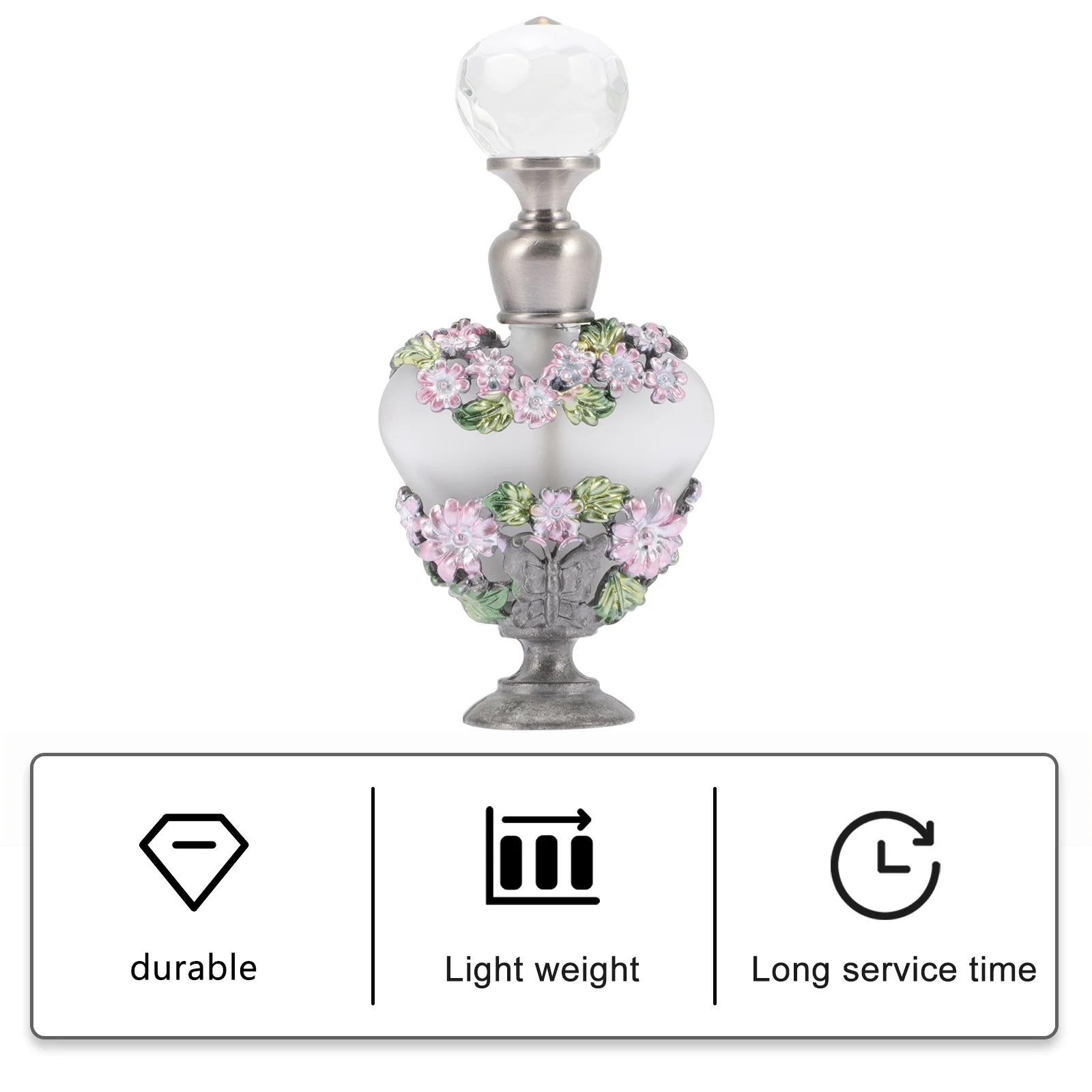 

5Ml Travel Perfume Bottle Refillable Glass Essential Oil Container Vintage Finish Uv Protection for Everyday and Spa Use