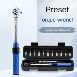 Professional Bicycle Motorcycle Repair Kit Torque Wrench Set 15Pcs 1/4