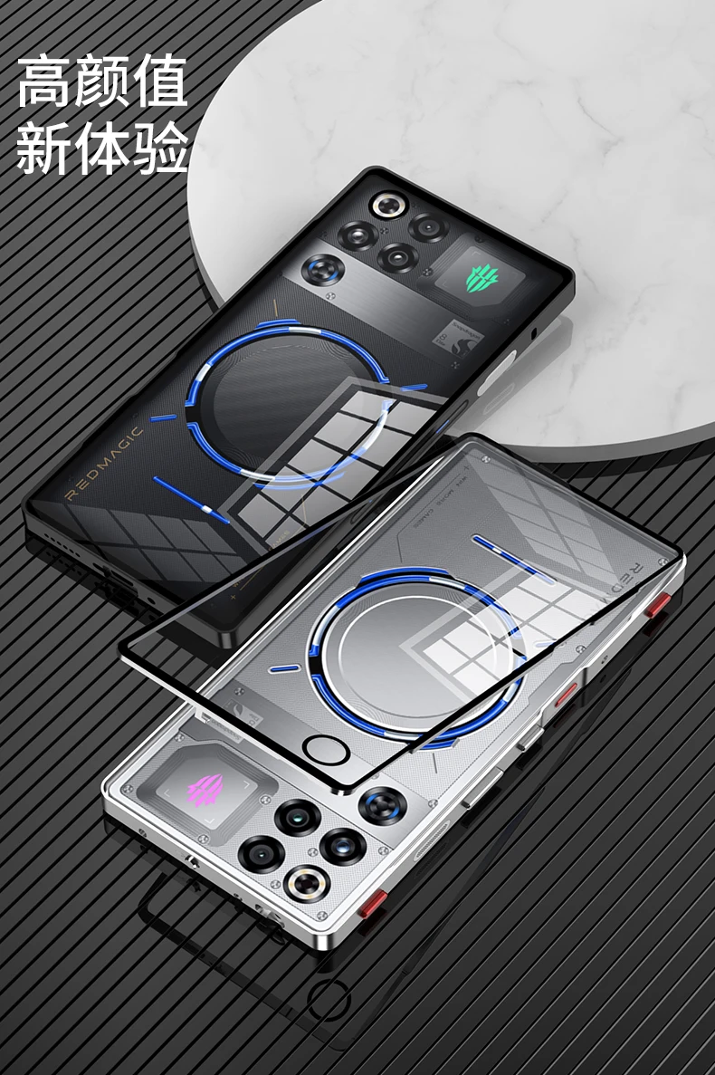 Hülle für Red Magic 11 11S Pro+ Aluminiumlegierung Metallrahmen Transparente Acrylabdeckung für ZTE Nubia RedMagic 11 Pro Plus – Detail 12