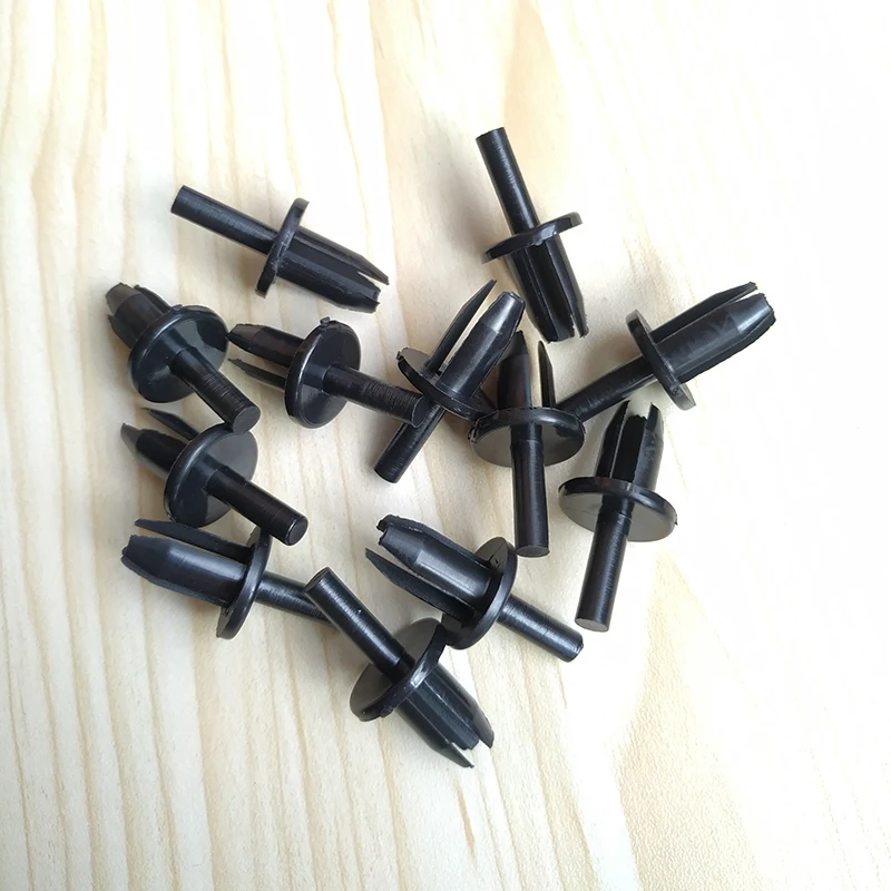 10/20/50Pcs License Plate Holder Clips Plastic Rivet Deflector Panel Fasteners For Porsche For BMW For Volvo 8mm Hole