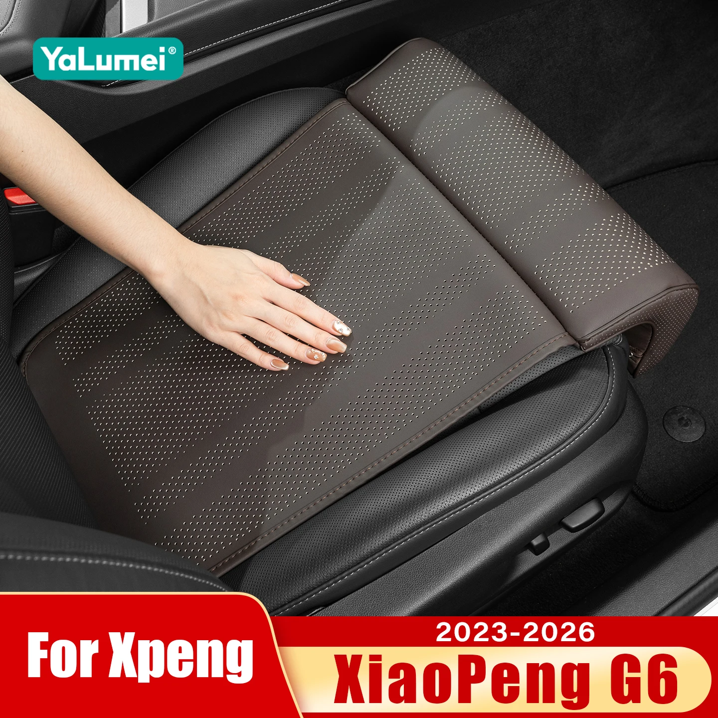

For Xpeng G6 2023 2024 2025 2026 G01 PHEV Car Seat Extender Cushion Memory Foam Auto Seat Leg Support Knee Pads