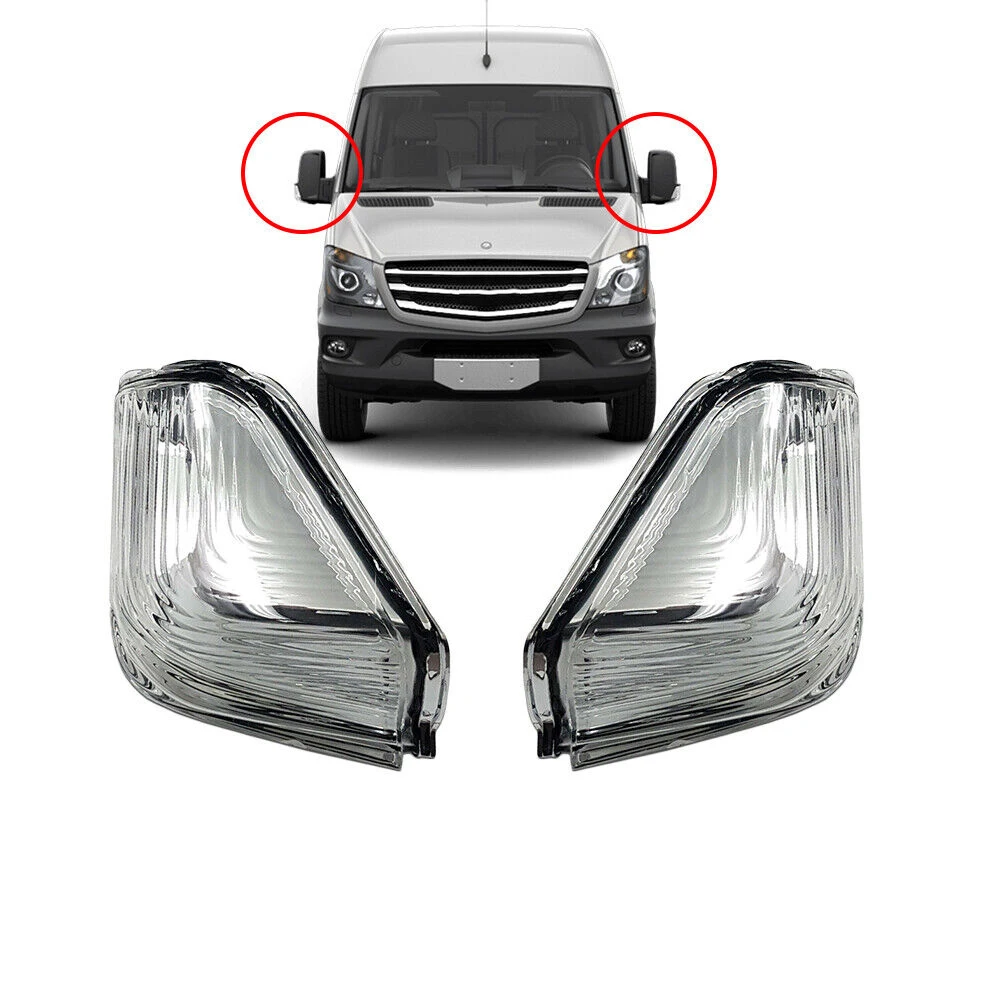 

For VW Crafter Mercedes-Benz Sprinter A0018229020Outside Rearview Wing Door Side Mirror Turn Signal Light Indicator Lamp No Bulb