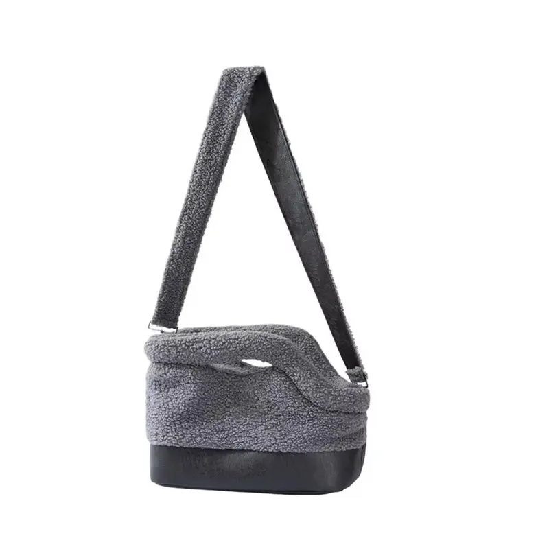 

AAAN-Dog Carrier Sling Waterproof Soft Sling Pouch For Small Medium Breed With Safety Harness Buckle For Winter