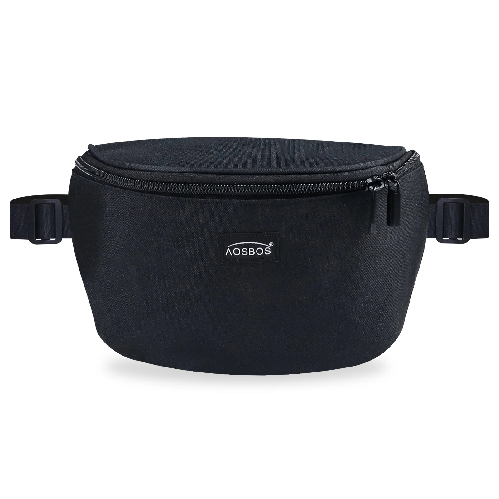 Aosbos Fanny Packs for Women Men Fanny Pack Cross Body Bags Belt Bag Waist Pack Bum Bag Hip Pack Crossbody Bag (Black)