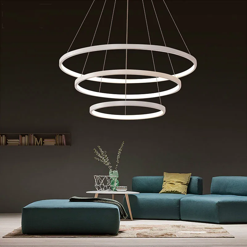 Moderno candeeiro LED, simples lâmpada pendurar, luminárias, sala de estar, jantar, cama, lustre, 20, 40, 60, 80, 100cm