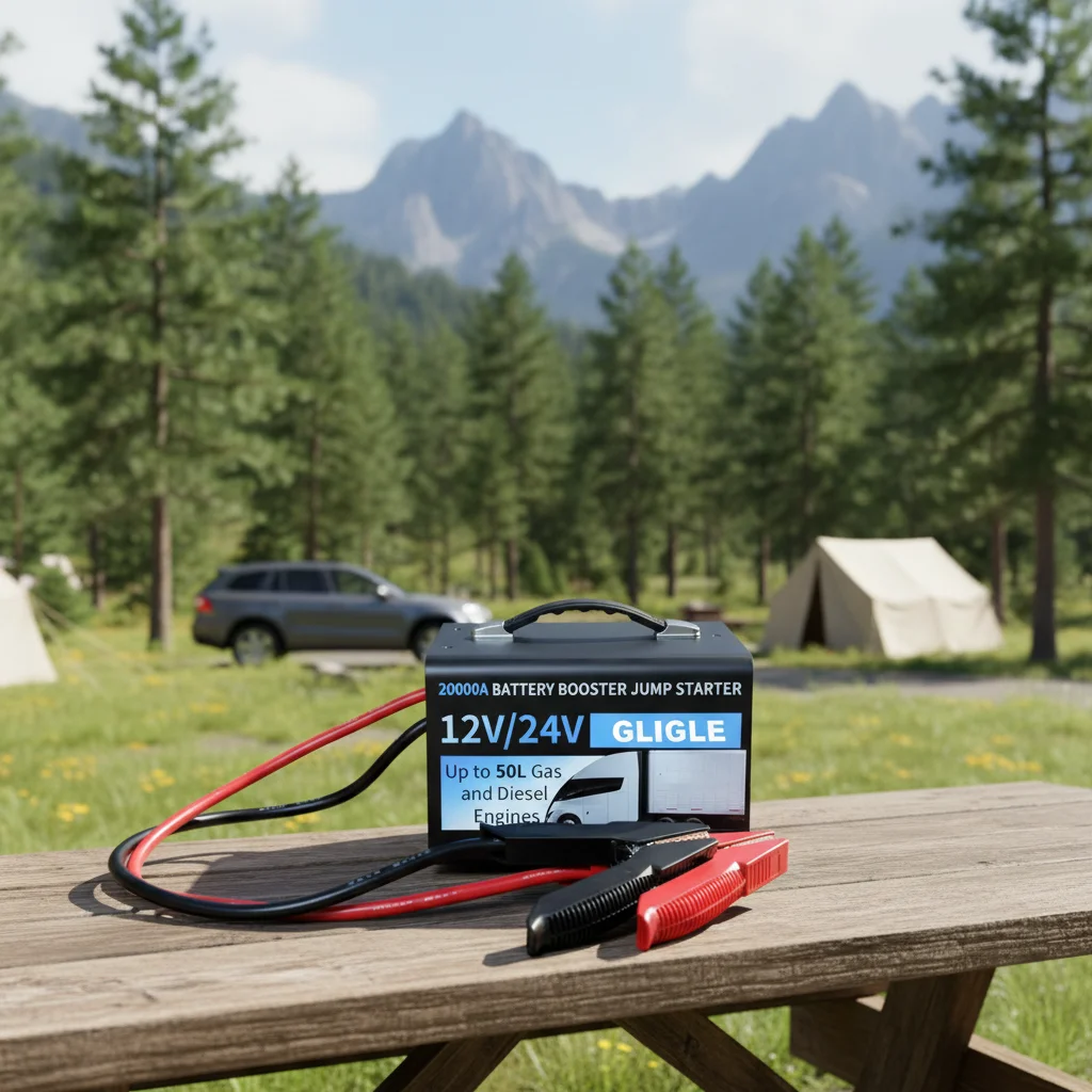 80000mAh Portable Multi-Function Car Jump Starter 12V/24V Rechargeable High Power Battery 20000A Peak Current Trucks Motorcycles