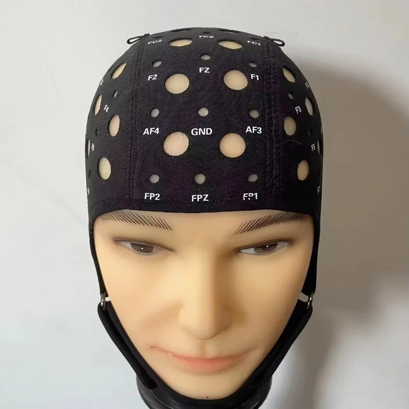 Electrode Cap Rubber Sandwich Thickened 64-lead EEG Machine Electrode Cap Can Be Customized EEG Transcranial Positioning Cap