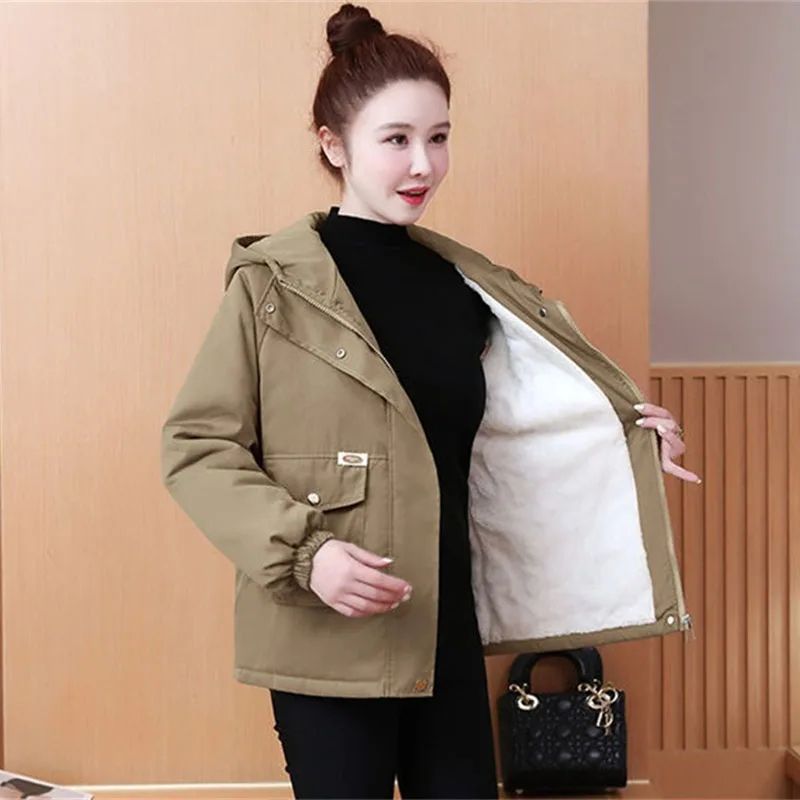 Pai Overcome Thicken Windbreaker Coat Women 2025 Autumn Winter New Warm Cotton-Padded Jacket Ladies Parkas Overwear Female Top