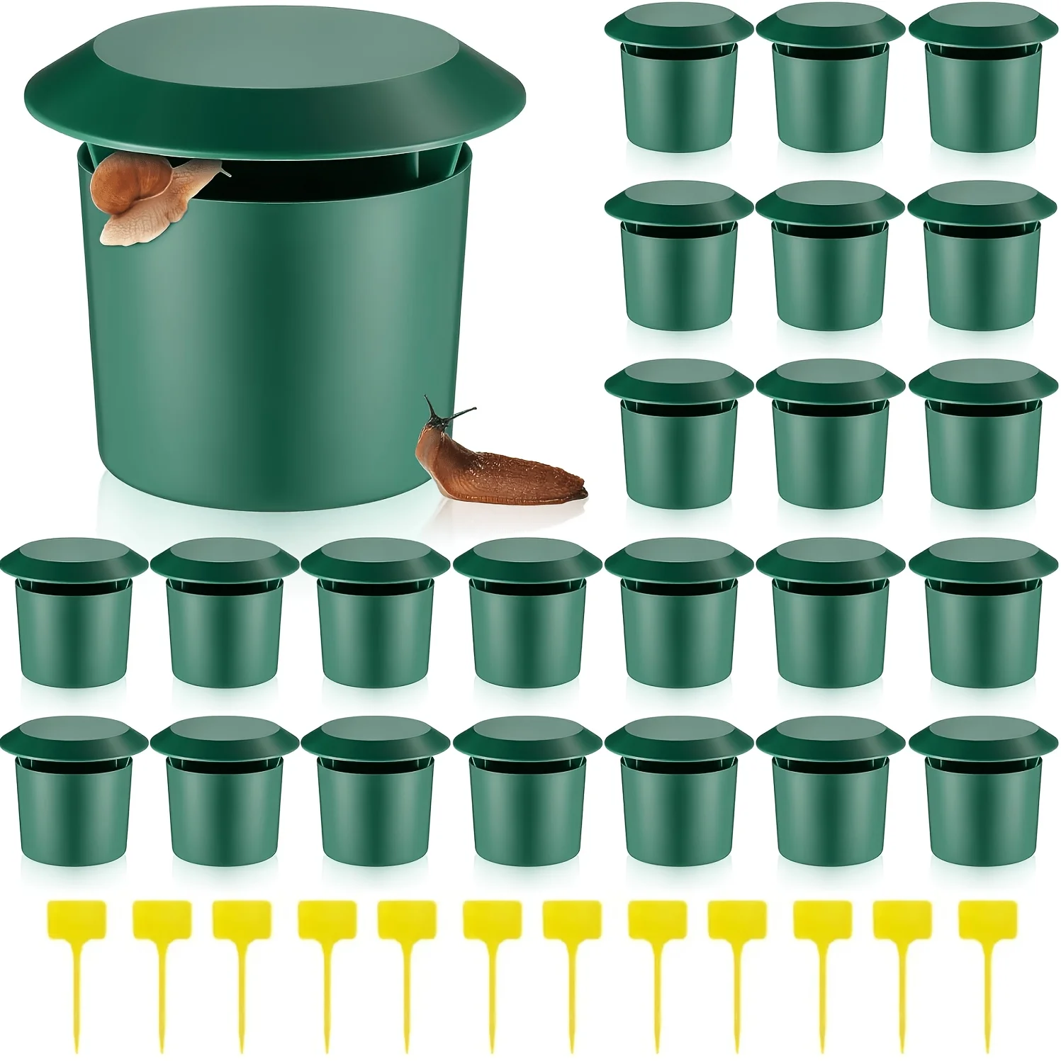 1/4/5/8 Snail and Land Snail Traps - Featuring High-Quality Insect-Proof Covers, These Durable and Reusable Traps for Gardening and Farms Are Perfect for Catching Snails and Land Snails