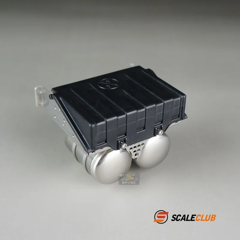 Scaleclub Model Voor MAN Tractor 1:14 Metalen Upgrade Simulatie Accubak Gas Tank Voor Tamiya Lesu Rc Truck Trailer Kipper