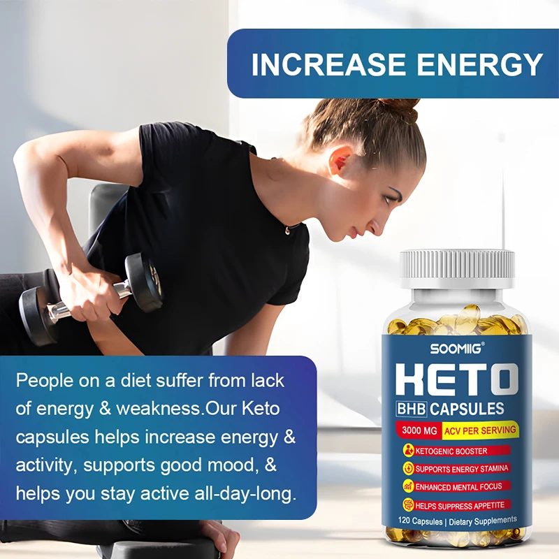 Keto BHB - Designed for Ketosis, Energy and Focus, Suitable for Vegans, Promotes Appetite Suppression and Fat Burning